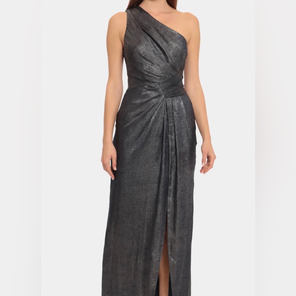 One Shoulder Maxi Slit cocktail dress